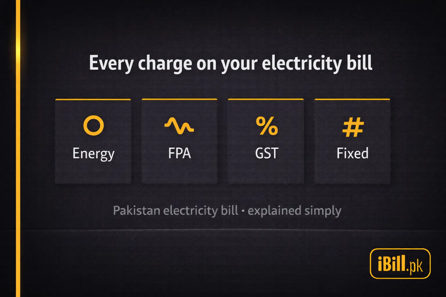 Every Charge on Your Electricity Bill Explained — Pakistan 2026