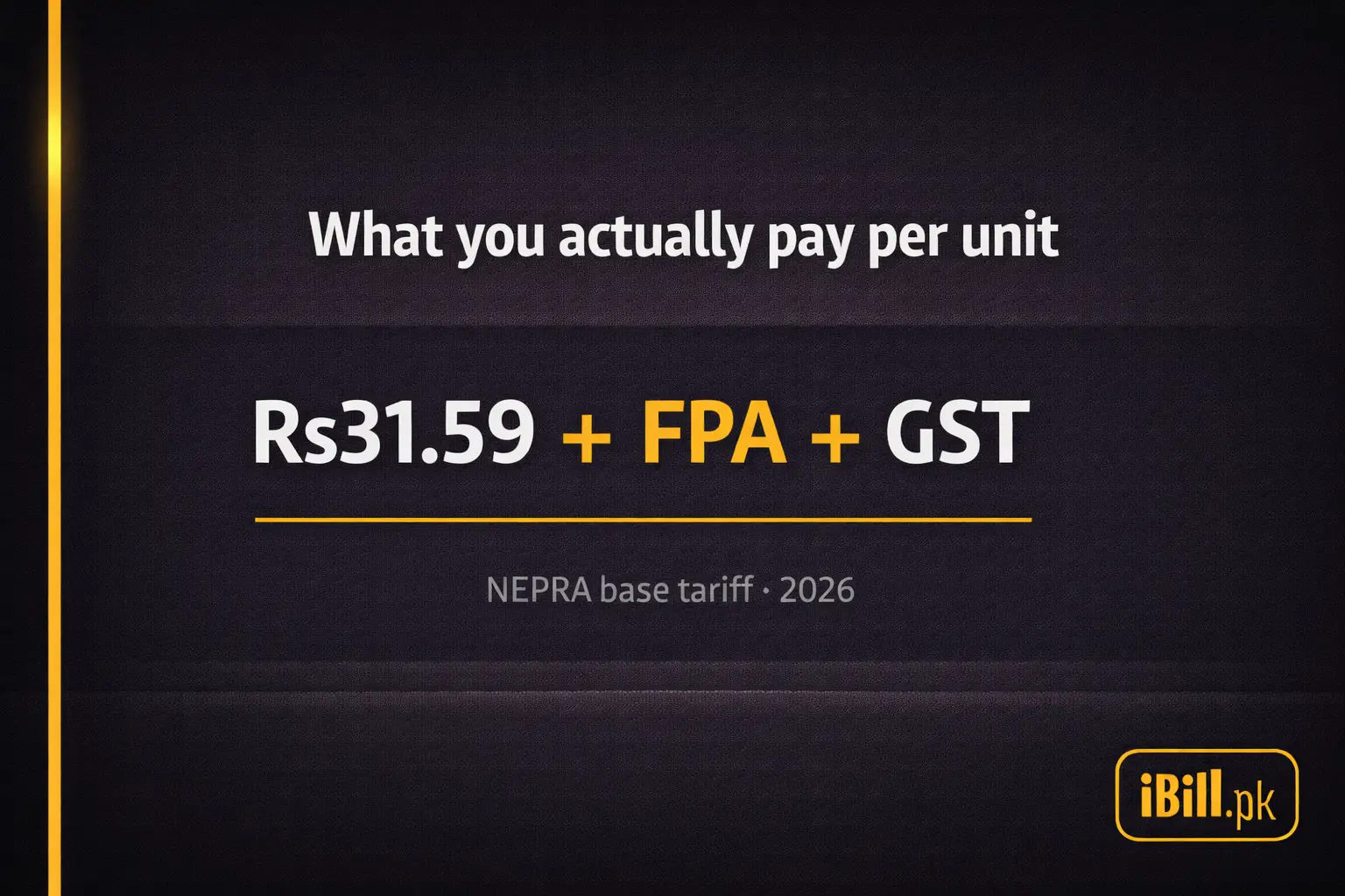 Pakistan Electricity Tariff 2026 — How Slabs Work and What You Pay